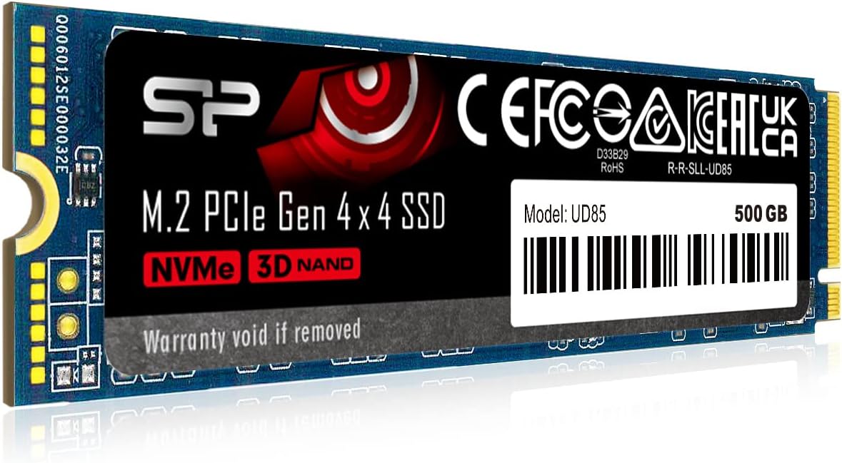 Cheap Storage for Cheap! The Silicon Power 500GB UD85 NVMe SSD at 43% Off!